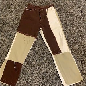 patchwork jeans